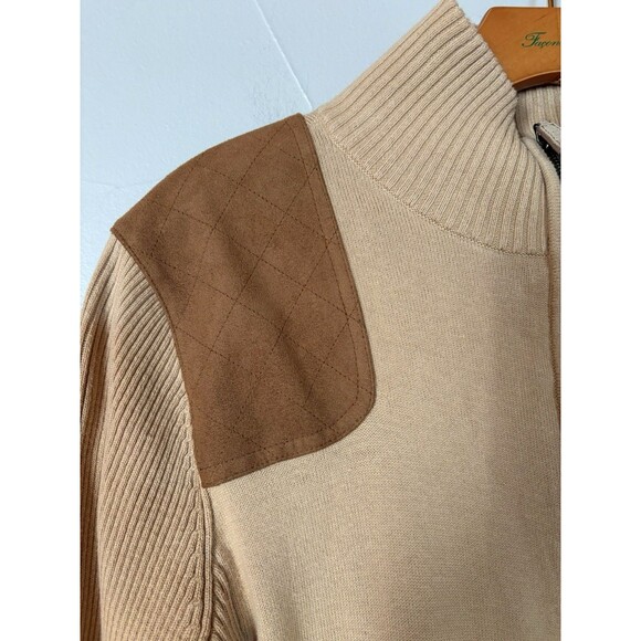 Ralph Lauren Shooting Cardigan Sweater Long Sleeve 100% Cotton Pockets Zip SZ M - Picture 3 of 15